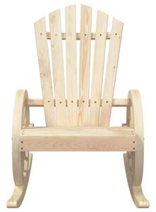 Ogrodowy fotel bujany adirondack, lite drewno jodłowe