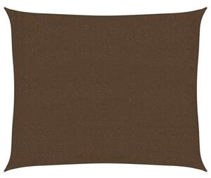 Żagiel przeciwsłoneczny, 160 g/m², brązowy, 2,5x3 m, hdpe