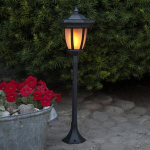 STAR TRADING Lampa solarna LED Flame, 4 w 1, czarna