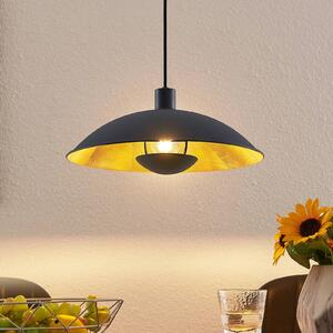 Lampa wisząca Narisara Lindby, możliwość ściemniania, czarny, salon / jadalnia, metal, nowoczesny