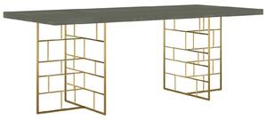 Stół w stylu glamour na złotej podstawie Rose Hill RH10 200 cm