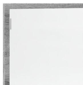 Lustro Åazienkowe z LED, szary dÄ b sonoma, 100x8,5x37 cm