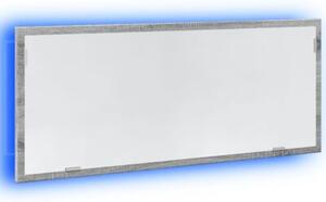 Lustro Åazienkowe z LED, szary dÄ b sonoma, 100x8,5x37 cm