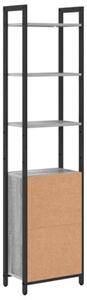Szafka na książki szary sonoma 40 x 24 x 161 cm
