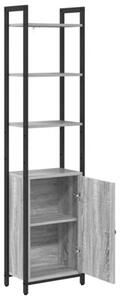 Szafka na książki szary sonoma 40 x 24 x 161 cm