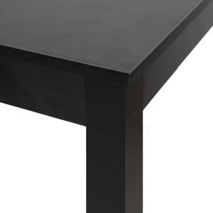 Stolik barowy z mdf, czarny, 55 x 55 x 107 cm