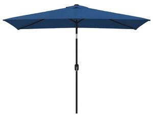 Parasol ogrodowy na metalowym słupku, 300x200 cm, lazurowy