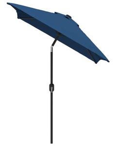 Parasol ogrodowy na metalowym słupku, 300x200 cm, lazurowy
