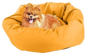 Pluszowe legowisko dla psa/kota BONENEST 50 cm, pomarańczowe