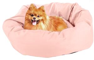 Pluszowe legowisko dla psa/kota BONENEST 50 cm, różowe