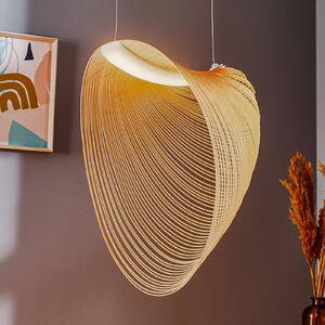 Luceplan Lampa wisząca Illan, możliwość ściemniania, jasne drewno, salon / jadalnia, drewno, design