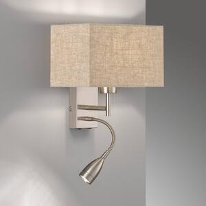 FISCHER & HONSEL Kinkiet Dream, aluminiowy / szary / cynkowy, salon / jadalnia, metal