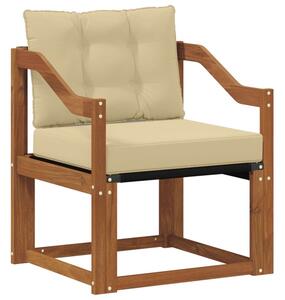 Sofa na zewnątrz drewno akacji i tekstylen naturalny