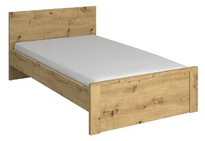 Minimalistyczne łóżko 120x200 dąb artisan - Basani 18X