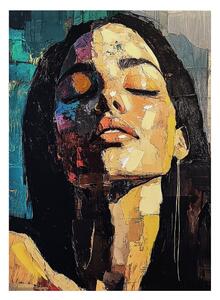 Obraz z ręcznie malowanymi elementami 70x100 cm Vivian – Styler