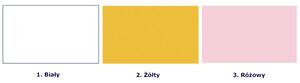 Biało-żółta szafka dziecięca Lili 20X - 3 kolory