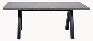 Stół do jadalni o wyglądzie betonu Apex, rozsuwany