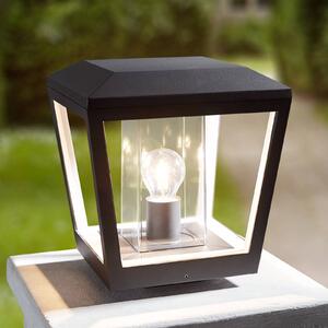 Lampa ogrodowa stojąca Dunia Lucande, możliwość ściemniania, czarny, aluminium, nowoczesny
