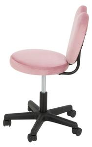 Fotel biurowy serce różowy LOVIN