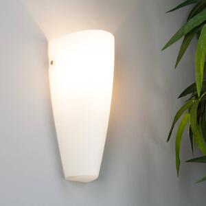 Lindby Szklana lampa ścienna HERMINE, biała