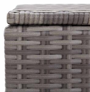 Skrzynia ogrodowa, szara, 150 x 50 x 60 cm, rattan pe