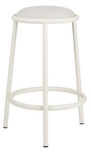 Beżowy metalowy hoker (wysokość siedziska 68 cm) Hogo – noo.ma