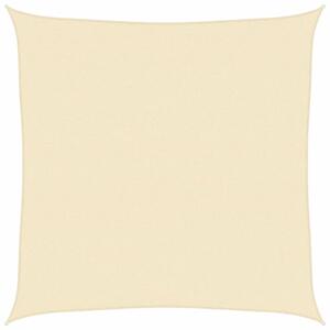 Żagiel przeciwsłoneczny, 160 g/m², kremowy, 4,5x4,5 m, hdpe