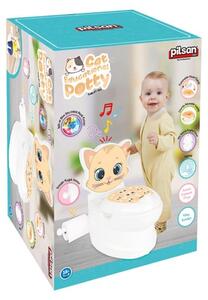Pilsan potty Kitty 07563 uchwyt na rolkę papieru toaletowego, music light pojemnik do 25kg biały