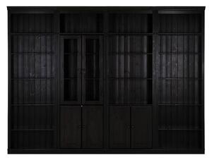 Brązowy regał z litego drewna sosnowego 296x223 cm Anita – Støraa