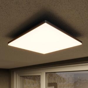 Kwadratowa lampa sufitowa zewnętrzna LED Henni Lucande, aluminiowy / szary / cynkowy, nowoczesny