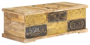 Stolik kawowy, 100x50x35 cm, lite drewno mango