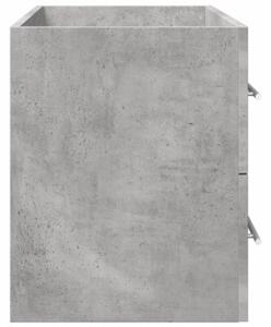 Szafka pod umywalkę, betonowy szary, 80x38,5x48 cm