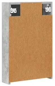 Szafka z lustrem do łazienki betonowy szary 40 x 10,5 x 60,5 cm