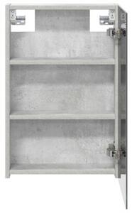 Szafka z lustrem do łazienki betonowy szary 40 x 10,5 x 60,5 cm