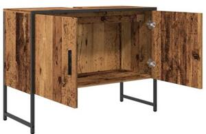 Szafka pod umywalkę łazienkową, stare drewno, 80x33x60 cm