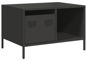 Stolik kawowy, czarny, 68,5x50x43,5 cm, stal walcowana na zimno