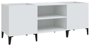 Szafka na pÅyty, biaÅa, 121x38x48 cm, materiaÅ drewnopochodny