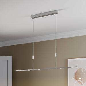Lampa wisząca Arnik Lucande, możliwość ściemniania, aluminiowy / szary / cynkowy, salon / jadalnia, metal, nowoczesny