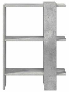 Półka na książki betonowy szary 52 x 25 x 71,5 cm