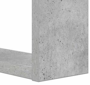 Półka na książki betonowy szary 52 x 25 x 71,5 cm