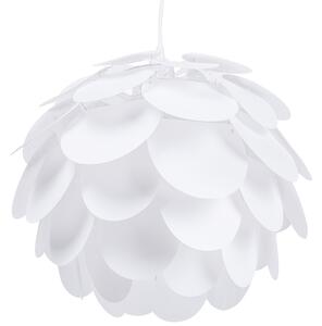 Nowoczesna lampa wisząca sufitowa biała kształt kwiatu Ren Beliani