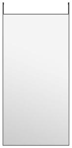 Lustro na drzwi, czarne, 50x100 cm, szkÅo i aluminium