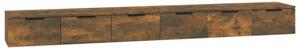 Szafki wiszące, 2 szt., przydymiony dąb, 102x30x20 cm