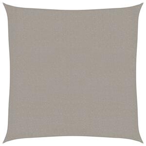 Żagiel przeciwsłoneczny, 160 g/m², jasnoszary, 2,5x2,5 m, hdpe