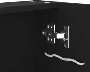 Szafka łazienkowa z lustrem i LED, 80x12,2x68 cm