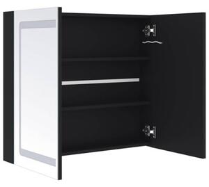 Szafka łazienkowa z lustrem i LED, 80x12,2x68 cm