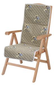 Poduszka na krzesło z oparciem BEAUTIFUL, brązowa
