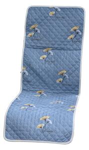 Poduszka na krzesło z oparciem BEAUTIFUL, niebieska