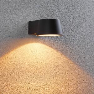 Paulmann Kinkiet zewnętrzny LED Capea, czarny, aluminium, nowoczesny