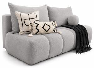 Szara nowoczesna sofa rozkładana boucle H7-Z58